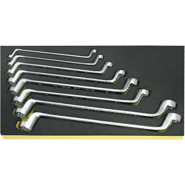 Double ended ring Wrenchs i.TCS inlay No.TCS 20/8, 6X7-19X22MM 1/3-tray8-pcs.